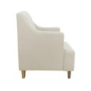 Ver imagem 3 de Kit Namoradeira + Poltrona Decorativa Paris Suede Bege Takeda Estofados