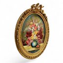 Ver imagem 3 de Quadro Decorativo Clássico Oval com Moldura Entalhada e Óleo sobre Tela a: 137cm L: 96cm C: 8cm