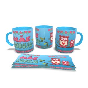 Canecas Azul Personalizadas Dia Das Mães