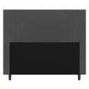 Ver imagem 3 de Cabeceira Cama Box Casal Ferrara 140cm Suede Cinza - Abmaza