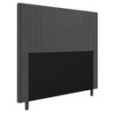 Ver imagem 1 de Cabeceira Cama Box Casal Ferrara 140cm Suede Cinza - Abmaza