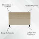 Ver imagem 3 de Cabeceira Cama Ivy King Ivy 195 Cm Suede Nude, Suede