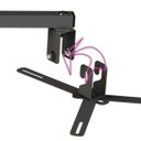 Ver imagem 3 de SUPORTE PROJETOR DATASHOW PAREDE BRAÇO 40 CM PRETO