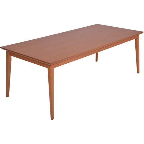 Mesa Jantar Califórnia em Madeira Maciça com Tampo Lâminado 180x100 Amêndoa