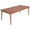 Ver imagem 1 de Mesa Jantar Califórnia em Madeira Maciça com Tampo Lâminado 180x100 Amêndoa