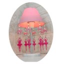 Ver imagem 1 de Abajur Infantil Bailarinas Luminária Quarto Bebê Menina Rosa