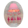 Abajur Infantil Bailarinas Luminária Quarto Bebê Menina Rosa - 1