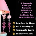 Ver imagem 4 de Abajur Infantil Bailarinas Luminária Quarto Bebê Menina Rosa