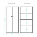 Ver imagem 5 de Armário Multiuso 2 Portas Bam 03 Office Brv Móveis