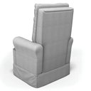 Ver imagem 5 de Kit 02 Poltronas de Amamentação e Descanso Com Balanço Laís G05 Linho Cinza Escuro - Mpozenato