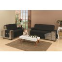 Ver imagem 2 de Protetor de Sofá Dupla Face Manu King 2 e 3 Cinza / Preto