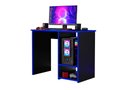 Ver imagem 1 de Mesa Gamer para Pc como Nicho para Cpu Cor Preto / Azul Ja