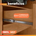 Ver imagem 5 de Guarda Roupas Casal 6 Portas 6 Gavetas 100% MDF Sulivan