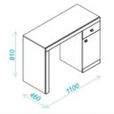 Ver imagem 3 de Escrivaninha 1 Porta 1 Gaveta Bc35 Brv Móveis