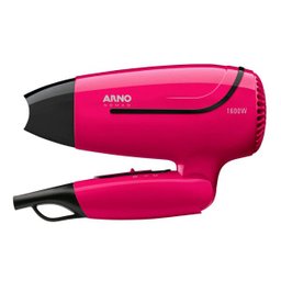 Secador de Cabelo Arno Power Dry 220V + Nomad Bivolt Rosa - 2