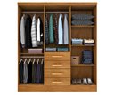 Ver imagem 3 de Guarda Roupa Casal com Espelho 6 Portas 4 Gavetas - Arizona-Cinamomo - Tcil Móveis
