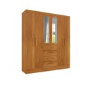 Ver imagem 2 de Guarda Roupa Casal com Espelho 6 Portas 4 Gavetas - Arizona-Cinamomo - Tcil Móveis