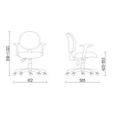 Ver imagem 3 de Cadeira de Escritório Giratória Executiva Plus com Braços