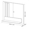 Painel Para Tv 43 Polegadas Jb 5119 Off White Com Nature - 2