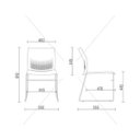 Ver imagem 2 de Cadeira Fixa Connect - Base Preta