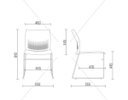 Ver imagem 2 de Cadeira Fixa Connect - Base Preta