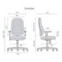 Ver imagem 2 de Cadeira Giratória Presidente com Costura