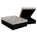 Ver imagem 1 de Cama Box Baú Casal: Colchão Espuma Ortobom D26 Physical Ultra Resistente + Base CRC Courano Black(13