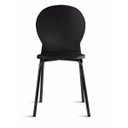 Ver imagem 2 de Cadeira Fixa Luna Preta