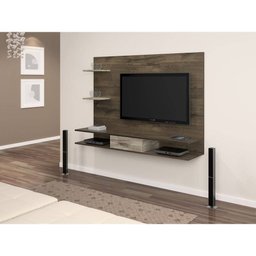 Painel Tango para TV até 42 Polegadas com 1 Gaveta - Cacau com Grigio - 2