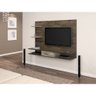 Painel Tango para TV até 42 Polegadas com 1 Gaveta - Cacau com Grigio - 2