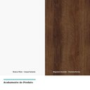 Ver imagem 2 de Balcão de Pia sem Tampo para Cozinha 120cm 2 Portas 4 Gavetas Pérola Luciane Móveis