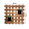 Mini Jardim Vertical Suculenta Artesanato Madeira 30cm - 3