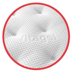 Cama Box + Colchão Queen Size Castor Gold Star Vitagel Euro One Face 158x198x80 - 2