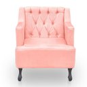 Ver imagem 1 de Poltrona para Sala de Estar Clássica Confortável e Reforçada Suede Elizabeth