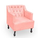 Ver imagem 4 de Poltrona para Sala de Estar Clássica Confortável e Reforçada Suede Elizabeth