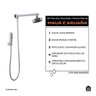 Kit Chuveiro Autolimpante Redondo de Parede Longo Mauá com Desviador Mundaú e Ducha Manual Aruan - 2