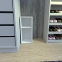 Ver imagem 3 de Movel Auxilar para Closet Mesa Lateral Mesa de Canto Closet Canto Branco
