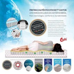 Cama Box Casal 72x138x188cm Premium Amazon One Face Castor - 4 Cama Box Casal 72x138x188cm Premium Amazon One Face Castor - 4