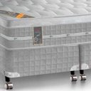 Ver imagem 2 de Cama Box + Colchão King Size Castor Premium Gel One Face Prata 193x203x72