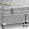 Cama Box + Colchão King Size Castor Premium Gel One Face Prata 193x203x72 - 2