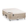 Cama Box + Colchão Queen Size Castor Premium Tecnopedic One Face Bege 193x203x70 - 1
