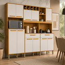Ver imagem 2 de Kit de Cozinha Milano 11 Portas 2 Gavetas e Nichos Fiorello