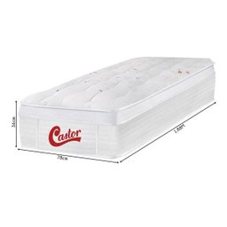 Colchão Box Solteiro Castor Gold Star Pocket Skin One Face 78x188x36 - 3 Colchão Box Solteiro Castor Gold Star Pocket Skin One Face 78x188x36 - 3