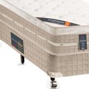 Ver imagem 2 de Cama Box + Colchão Solteiro Castor Premium Tecnopedic One Face Bege 88x188x70