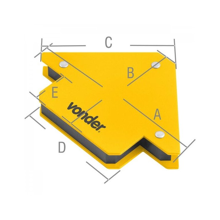 Esquadro magnético para soldador 10 kg Vonder