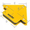 Esquadro magnético para soldador 10 kg Vonder - 1