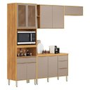 Ver imagem 1 de Cozinha Modulada Plena 4 Peças Cinamon Nude Prime Tx - Demóbile