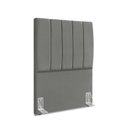 Ver imagem 2 de Cabeceira Estofada Solteiro Carla 90cm Suede Cinza