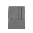 Ver imagem 1 de Cabeceira Estofada Solteiro Carla 90cm Suede Cinza