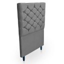 Ver imagem 5 de Cabeceira Estofada para Cama de Solteiro 90 Madri Suede